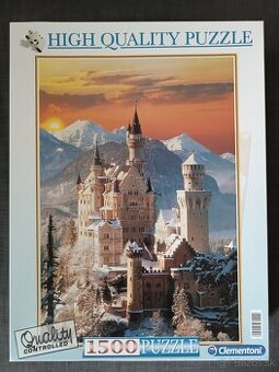 puzzle 1500 - zámok Neuschwanstein v Nemecku