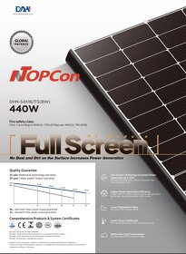 Fotovoltaický solárny panel DAH SOLAR DHN-54X16/FS(BW) 440Wp - 1