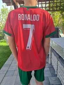 Nenoseny futbalovy dres Ronaldo portugalsky