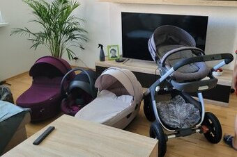 Stokke Crusi - podvozok + vanička + športová časť + vajíčko