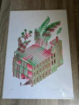 Grafika Čierne diery 7
