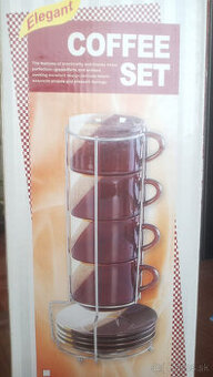 Predám elegantný COFFEE SET so stojanom