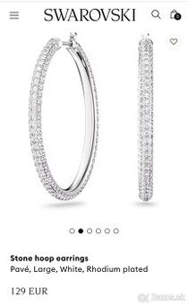 Swarovski naušnice kruhy - NOVÉ