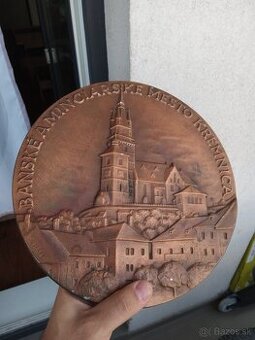 Medaila plaketa na stenu.Kremnica.A Ham. - 1