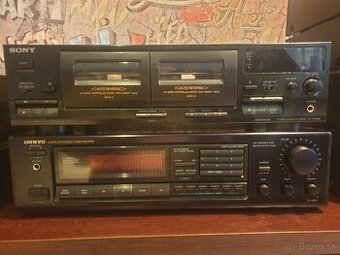 Predám receiver a tape deck