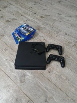 PS 4 SLIM 500Gb + dvakrát ovládač