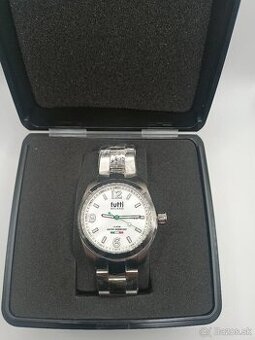 NOVÉ Pánske hodinky Tutti Milano bielo-strieborné(70% zľava) - 1