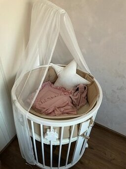 Oválna rastúca postieľka Ingvart Smart Bed – kompletný set +