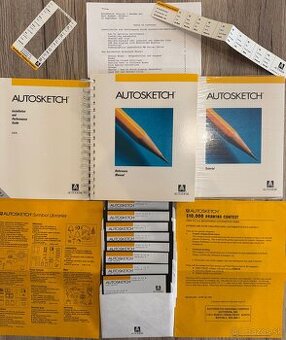 Autodesk AutoSketch v3 – kompletné balenie, retro CAD