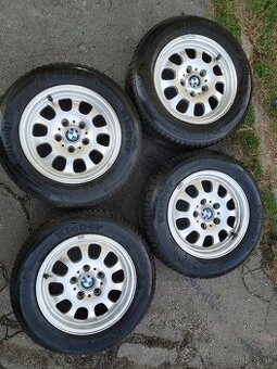 BMW elektrony 5x120 195/65/r15 + penumatiky Zimne Klebe