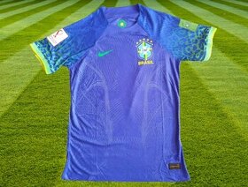 Brazília modrý hráčsky dres World Cup slimfit -