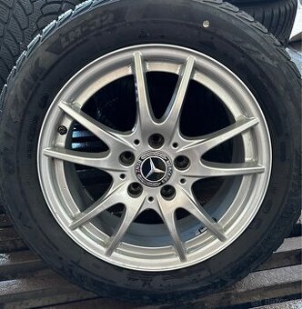 5x112 R16 6,5J ET49 Mercedes Benz + 205/55 R16 zimné