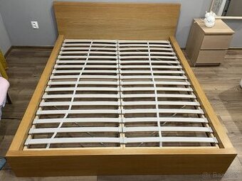 REZERVOVANE Posteľ MALM IKEA 160x200, rám + rošty