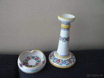 Modranská keramika svietnik,popolník