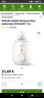 Ohrievačka flašky na mlieko