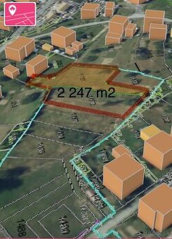 Predám veľkú záhradu v obci 2247m2