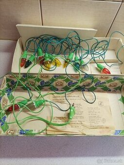 retro vianočné svetielka