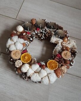 Handmade adventný veniec