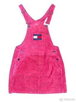 Ružové šaty na traky Tommy Jeans