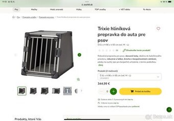 Klietku do auta na prevoz psa predám - 1