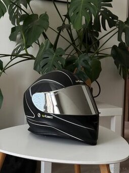 Motocyklová prilba W-TEC, čierna, veľkosť L + číry vizier