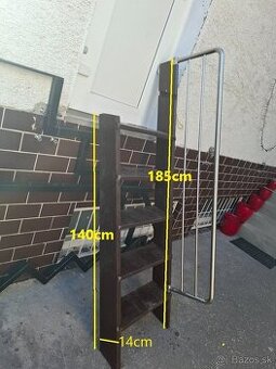 Drevené schody 140cm