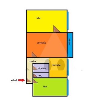 3-izbový byt s balkónom na predaj /66 m2/, Žilina - Hliny