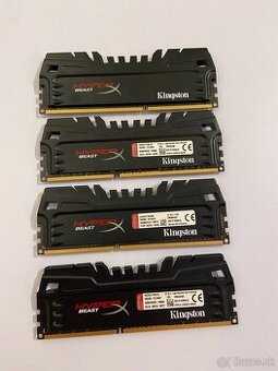 Predám RAM pamäť Kingston HyperX DDR4 – 4×6 GB (spolu 24 GB)
