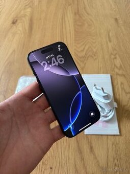iPhone 16 Pro 128 gb Black Titanium v záruke +príslušenstvo