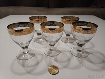 Zlaté poháre - sada 6 ks