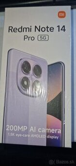 Predám REDMI NOTE PRO 5G MIDNIGHT BLACK 8GB RAM 256GB ROM