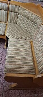 Rohová lavica , stôl, stoličky