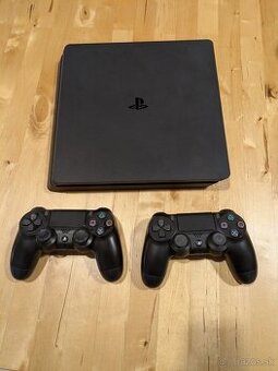 Ps4 slim 500GB + 2x ovládač - REZERVOVANE - 1