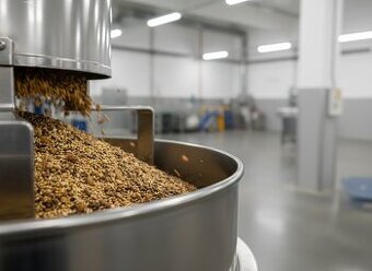 Práca pri výrobnej linke - miešanie krmív pre hlodavce,vtáky