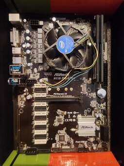 ASRock H110 Pro BTC+, procesor, 8 gb RAM