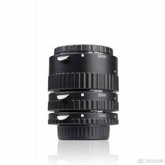 Macro medzikruzky na Nikon s prenosom AF a autofocusu