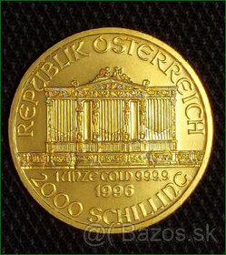 Zlatá investičná minca (mince) Philharmoniker 1 oz