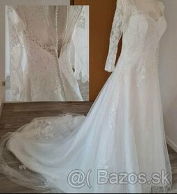 Svadobné šaty L (40) - 1