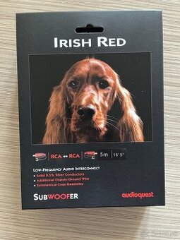 Audioquest Irish Red subwoofer kábel 5m