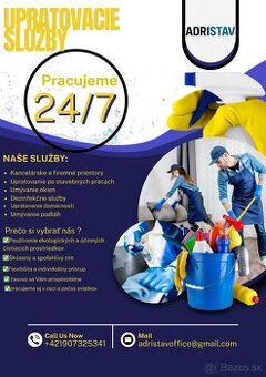 Ponúkame vám komplexné upratovacie služby