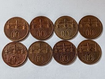 MINCE ČESKOSLOVENSKA REPUBLIKA 1918-1939 LOT