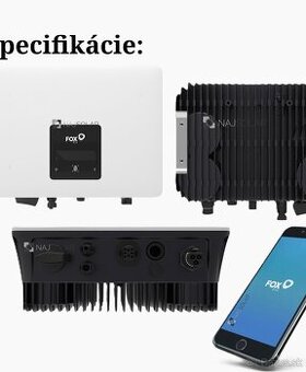 Vysokokvalitné jednofazove fotovoltaicke meniče Fox a Solax