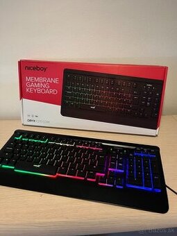 Predám hernú klávesnicu Niceboy ORYX K210 CORE