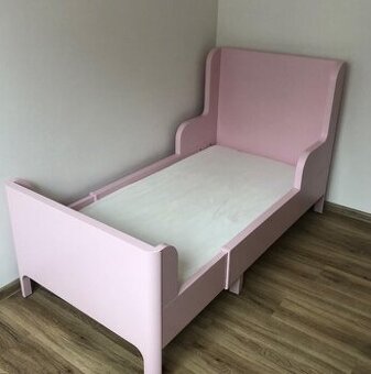 Ikea rastúca posteľ - RUŽOVÁ