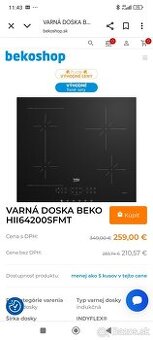 Varná doska Beko náhradný diel