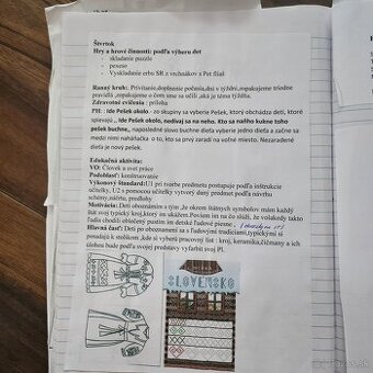 vypracovane pripravy do MŠ