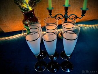 Sada 6 elegantných šampusiek