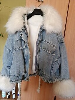 Zimná riflova bunda