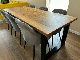 Dubový jedálenský stôl, masív 220cm x 90cm - 1