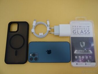 iPhone 12 PRO 256GB BLUE - ZÁRUKA 1 ROK - VELMI DOBRÝ STAV